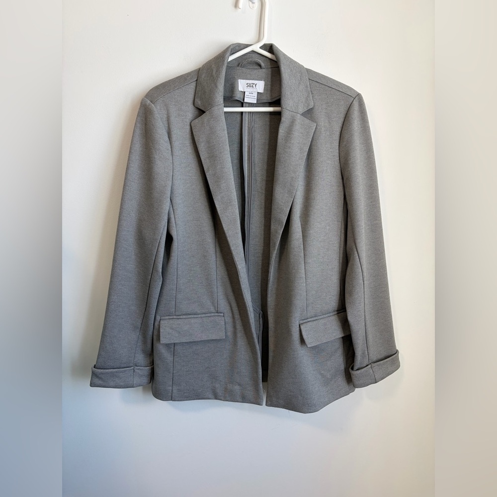 Suzy Shier Grey Blazer Size M Officewear Business Casual